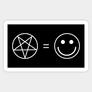 Pentagram is happiness Sticker